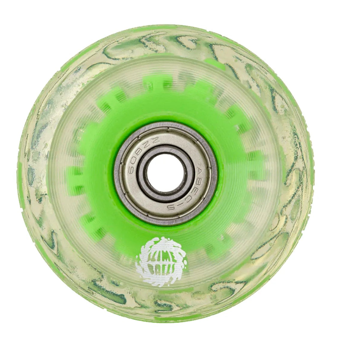 Slime Balls - Ruedas Light Ups Green Led + Rodamientos OG Slime 78a 60mm