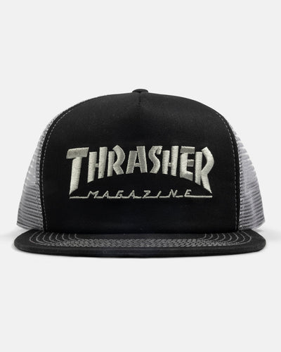 Thrasher - Gorro Trucker Embroidered Logo Mesh Trucker Black/Grey - Lo Mejor De Thrasher - Solo Por $29990! Compra Ahora En Wallride Skateshop