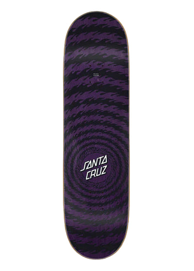 Santa Cruz - Tabla Flame Ringed Dot 7 Ply Birch 8.5x32.2 + lija de regalo