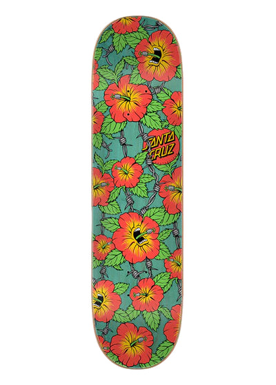 Santa Cruz - Tabla Screaming Hibiscus 7 Ply Birch 8.0x31.6 + lija de regalo