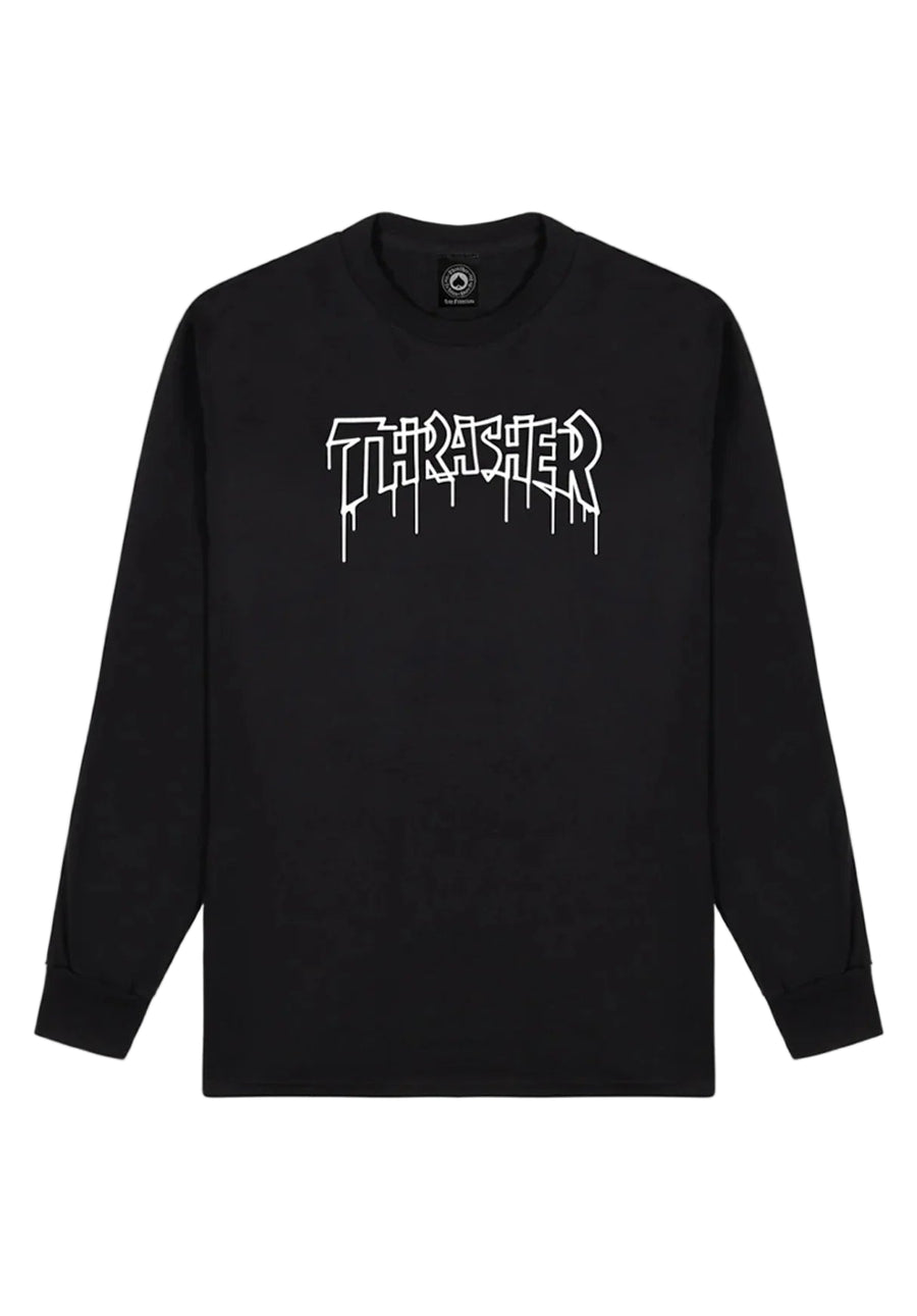 Thrasher - Polera Manga Larga One Liner Black