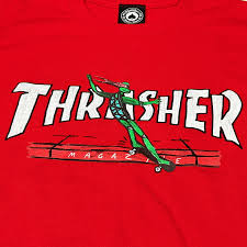 Thrasher - Polera Red Curb By Lsd Worldpeace Red