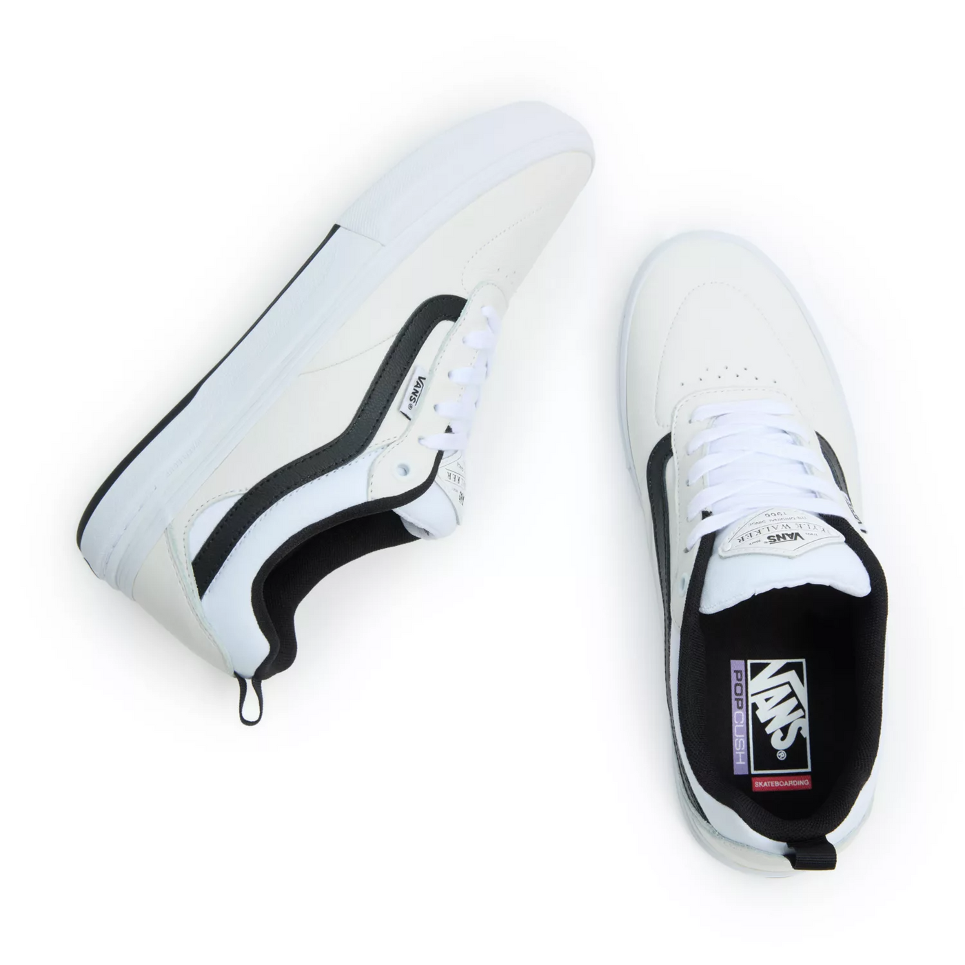 Vans - Kyle Walker Leather True White/Black - Lo Mejor De Vans - Solo Por $89990! Compra Ahora En Wallride Skateshop