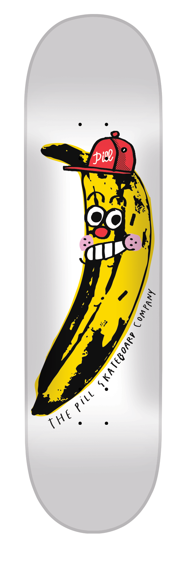 Pill - Tabla Mario Banana White/Yellow 8.25 x 31.5 + lija iron