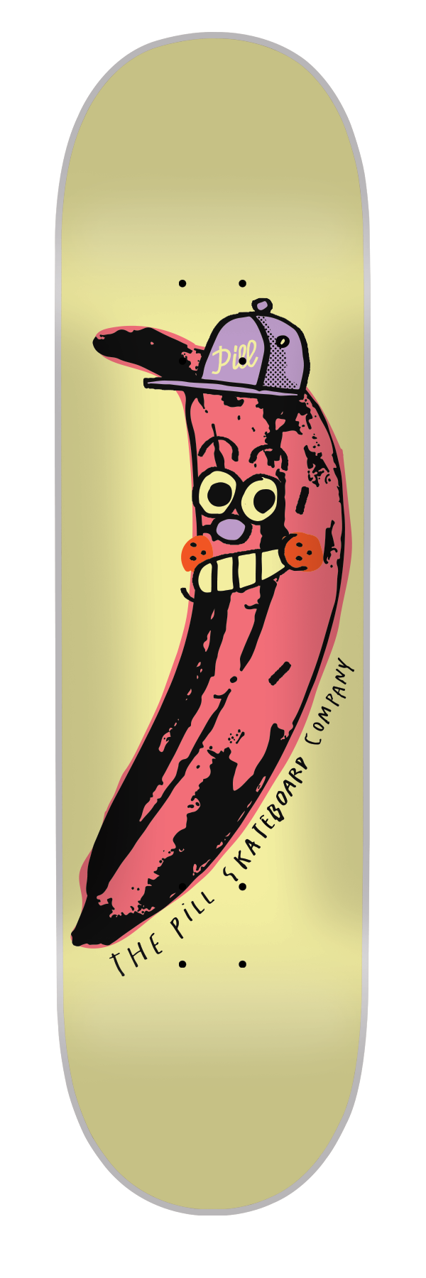 Pill - Tabla Mario Banana Yellow/Pink 8.5 x 32 + lija iron