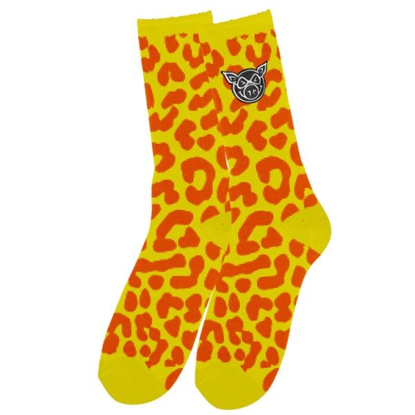 PIG - Calcetines Leopard Yellow