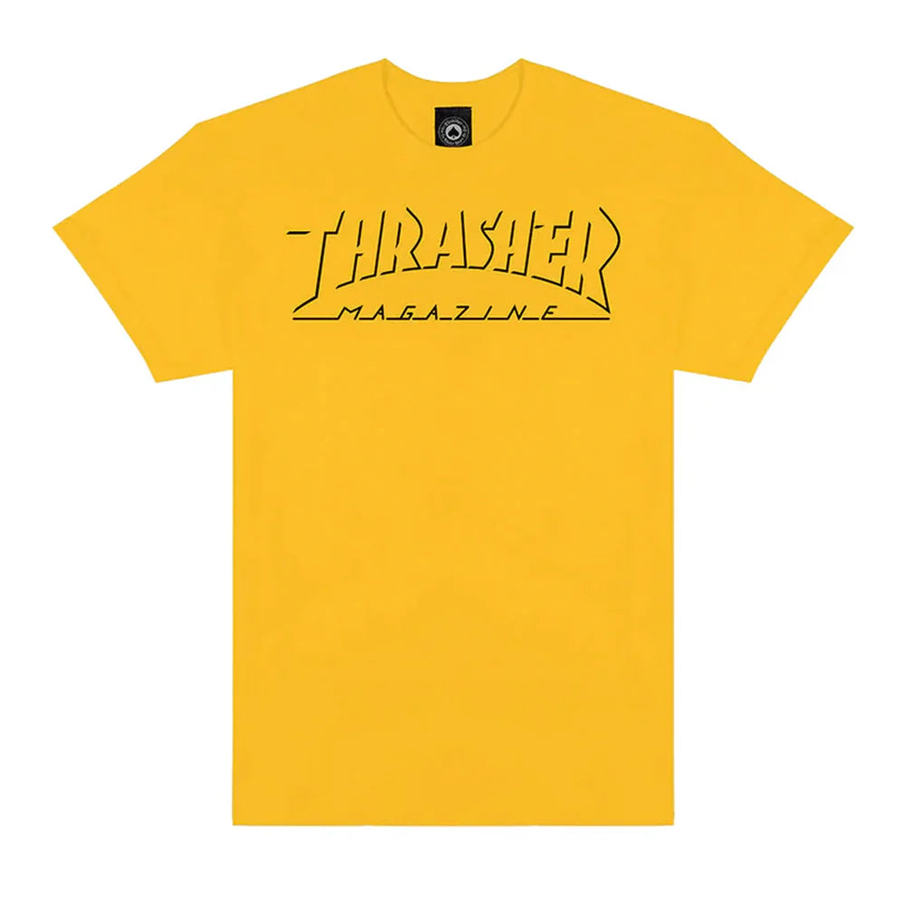 Thrasher - Polera Shadow Mag Logo Gold