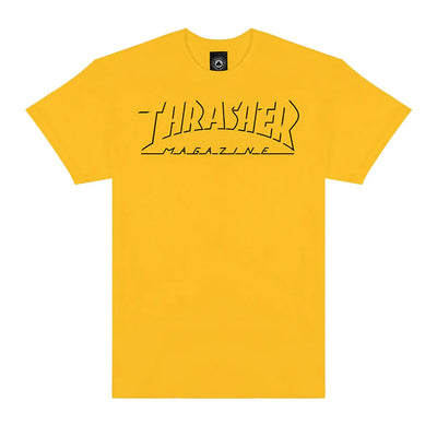 Thrasher - Polera Shadow Mag Logo Gold