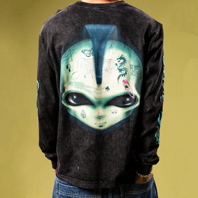 Ripndip - Polera Manga Larga Squabble Up Black Wash