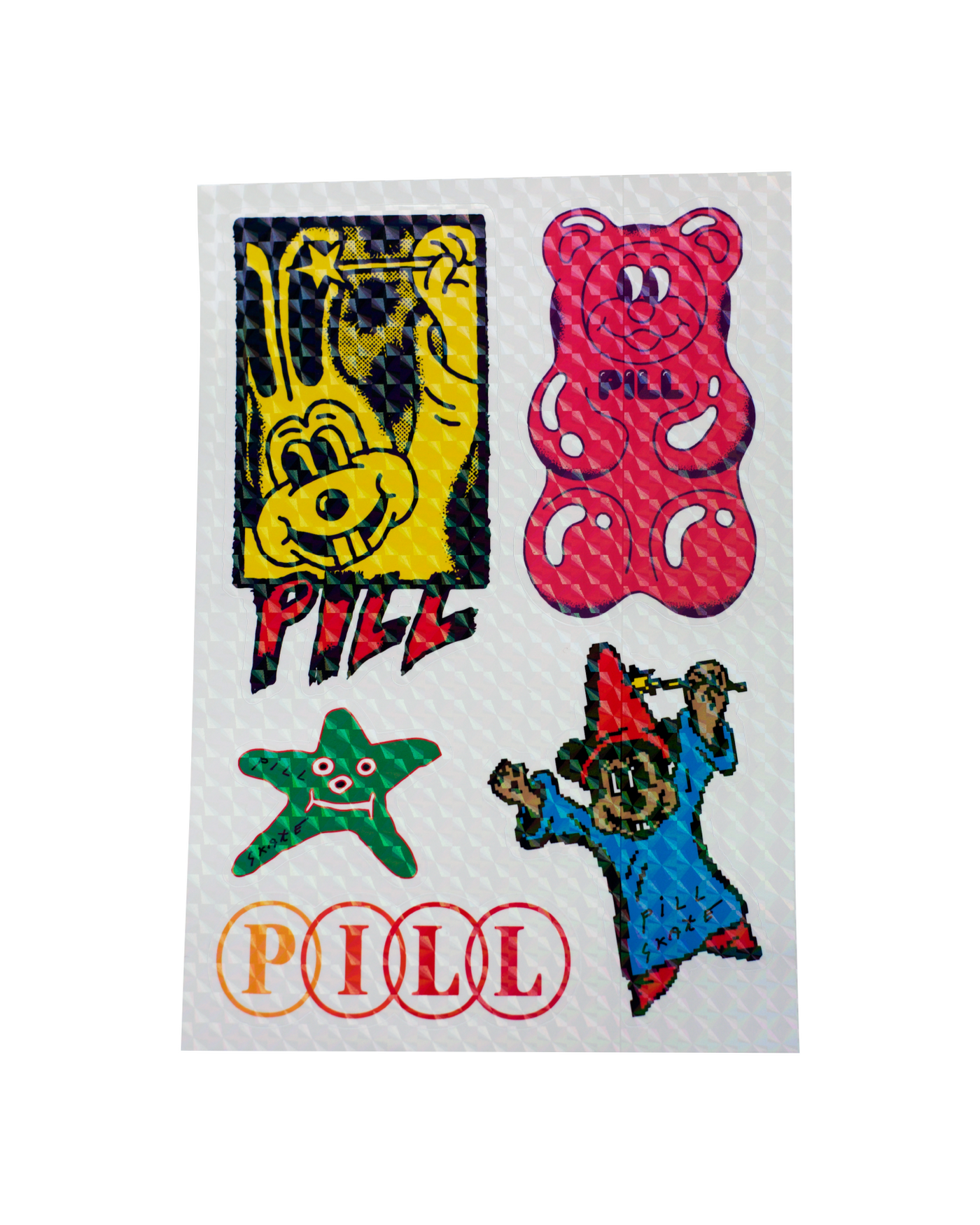 Pill - Sticker Pack 5 Holo - Lo Mejor De Alltimers - Solo Por $2990! Compra Ahora En Wallride Skateshop