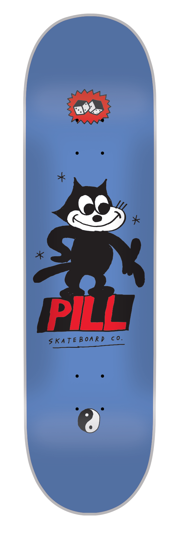 Pill - Tabla Lucky Cat Blue 8.0 x 32 - Lo Mejor De The Pill Company - Solo Por $29990! Compra Ahora En Wallride Skateshop