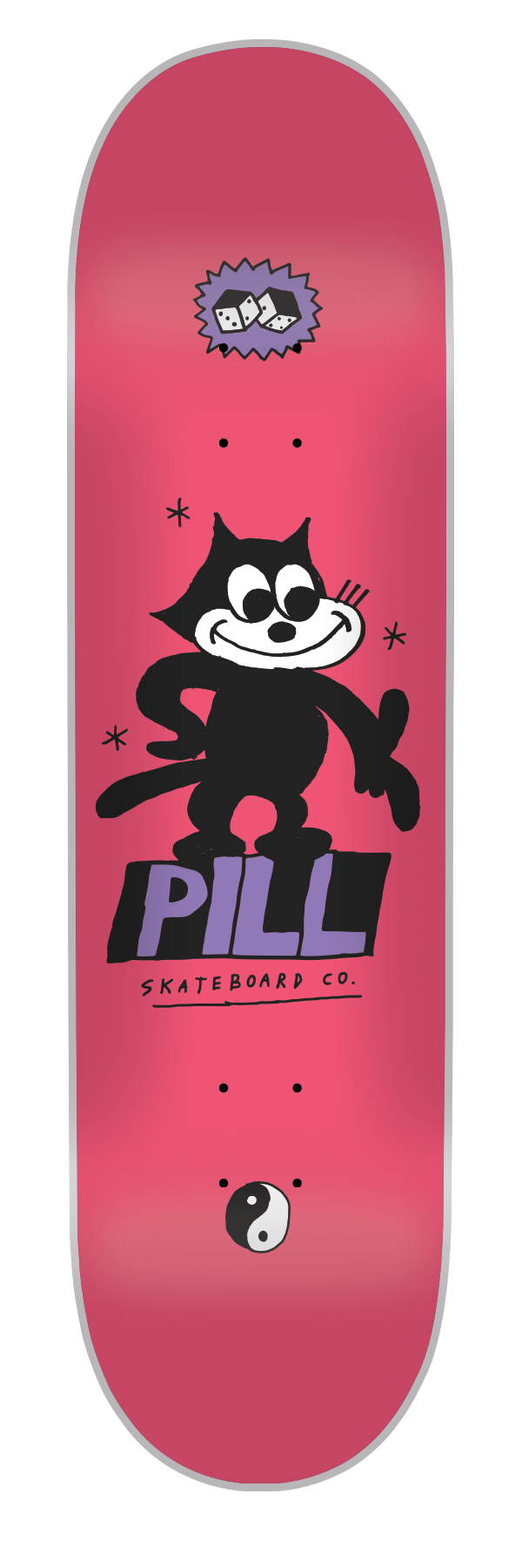 Pill - Tabla Lucky Cat Magenta 8.25 x 32 - Lo Mejor De The Pill Company - Solo Por $29990! Compra Ahora En Wallride Skateshop