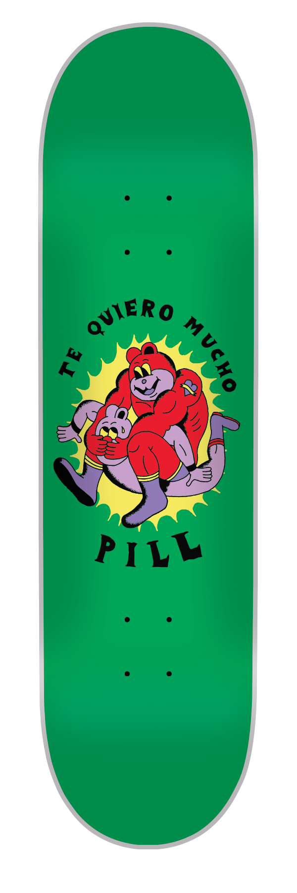 Pill - Tabla Te quiero Mucho Green 8.5x32.15 - Lo Mejor De The Pill Company - Solo Por $29990! Compra Ahora En Wallride Skateshop