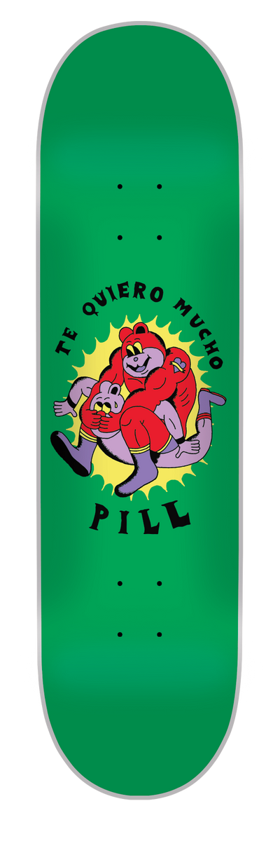 Pill - Tabla Te quiero Mucho Green 8.5x32.15 - Lo Mejor De The Pill Company - Solo Por $29990! Compra Ahora En Wallride Skateshop