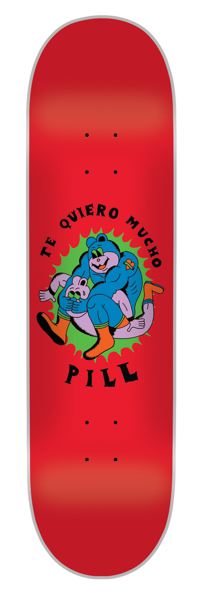 Pill - Tabla Te quiero Mucho Red 8.65x32.15 - Lo Mejor De The Pill Company - Solo Por $29990! Compra Ahora En Wallride Skateshop