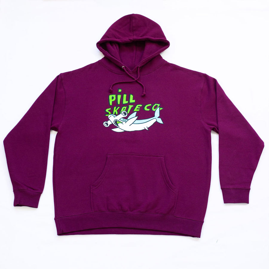 Pill - Poleron Canguro Shark Attack Maroon