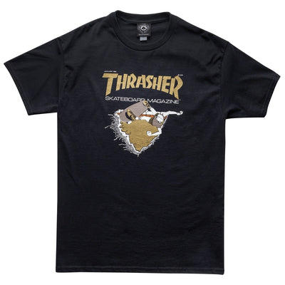 Thrasher - Polera First Cover Black/Gold