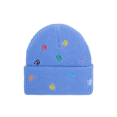 Fucking Awesome - Gorro Beanie Scattered FA Cuff Violet