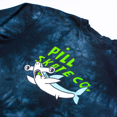 Pill - Poleron Polo Shark Attack Tye Dye Black