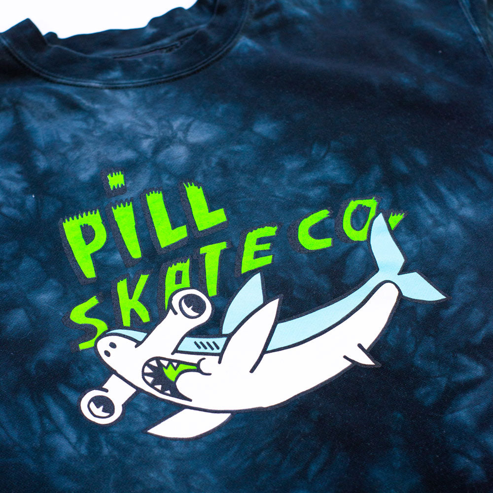 Pill - Poleron Polo Shark Attack Tye Dye Black