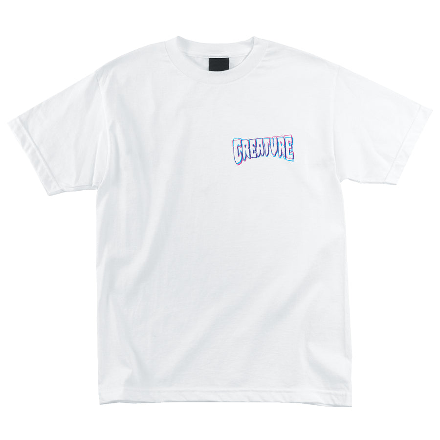 Creature - Polera 3D Logo White – Wallride Skateshop