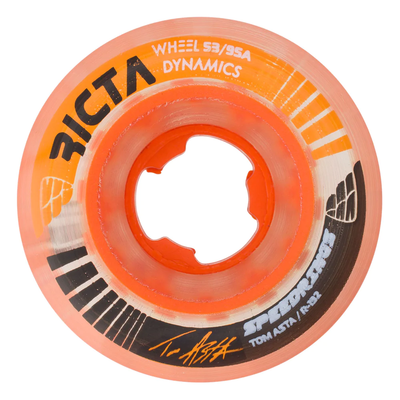Ricta - Ruedas Asta Speedrings Clear/Orange Slim 95a - 53mm