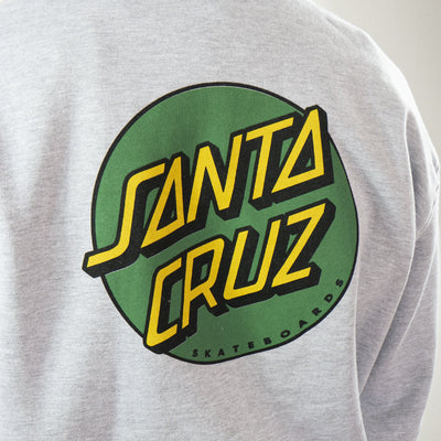 Santa Cruz - Polerón Canguro Classic Dot Grey/Green/Yellow