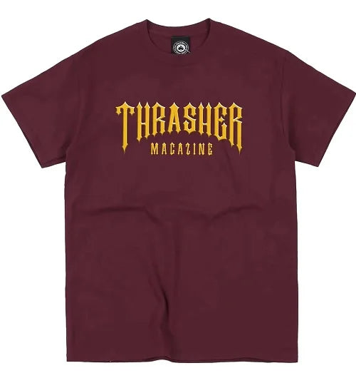 Thrasher - Polera Low Low Logo Maroon