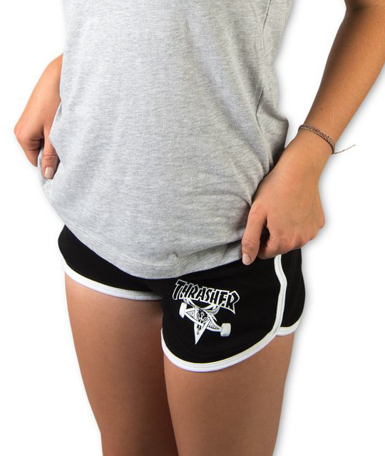 Thrasher - Shorts Mujer Sk8goat Night Black/White - Lo Mejor De Thrasher - Solo Por $24990.0! Compra Ahora En Wallride Skateshop