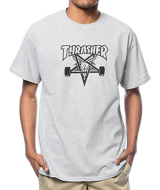 Thrasher - Polera Skate Goat Grey | Lo Mejor del 2024 en Wallride Skateshop