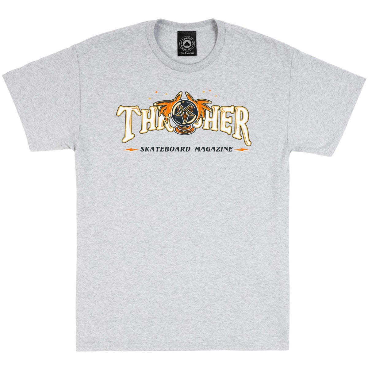 Thrasher - Polera Fortune Logo Ash Grey