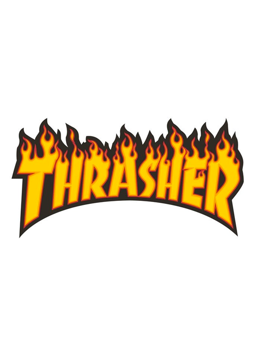Thrasher - Sticker Flame Logo Large (13x25 aprox) unidad - Lo Mejor De Thrasher - Solo Por $3990! Compra Ahora En Wallride Skateshop