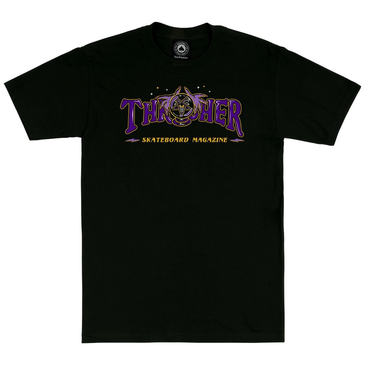 Thrasher - Polera Fortune Logo Black – Wallride Skateshop