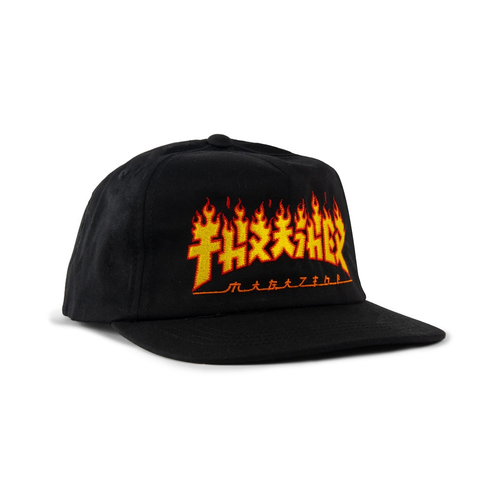 Thrasher - Gorro Snapback Godzilla Flame Black