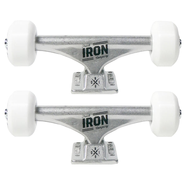Iron - Hardware Pack Trucks 139 Silver + Ruedas Pill Slim logo 54mm 101a + Rodamientos Iron Abec 5
