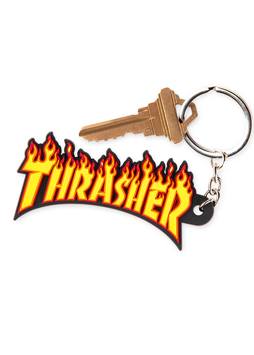 Thrasher - Llavero de goma flame logo (4x7 aprox) - Lo Mejor De Thrasher - Solo Por $7990! Compra Ahora En Wallride Skateshop