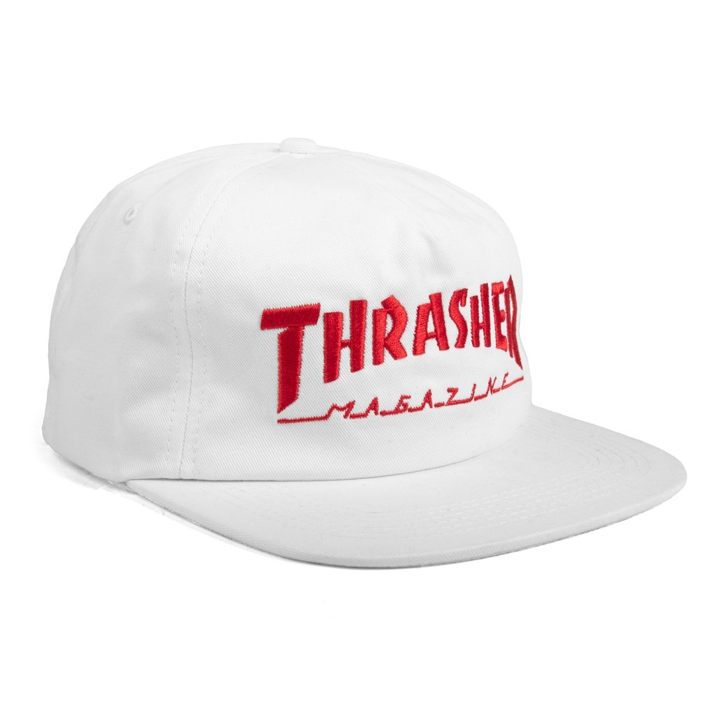 Thrasher - Gorro Snapback Mag Logo White