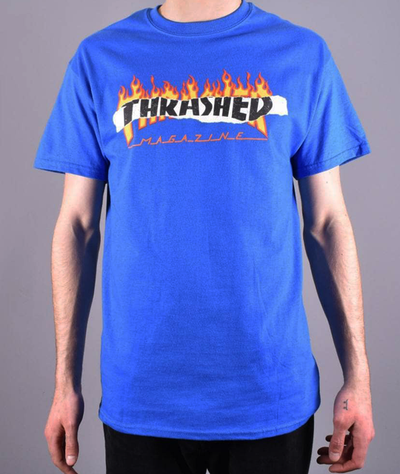 Thrasher - Polera Ripped Royal Blue - Lo Mejor De Thrasher - Solo Por $24990! Compra Ahora En Wallride Skateshop
