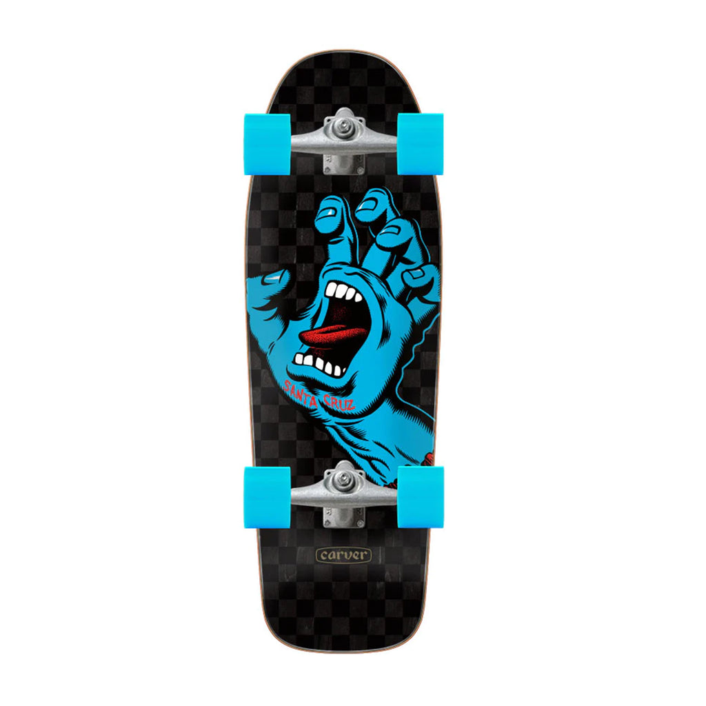 Santa Cruz - Carver SurfSkate Cruzer Screaming Hand Check 9.80 x