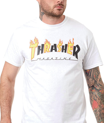 Thrasher - Polera "Flame Mag" White - Lo Mejor De Thrasher - Solo Por $24990.00! Compra Ahora En Wallride Skateshop