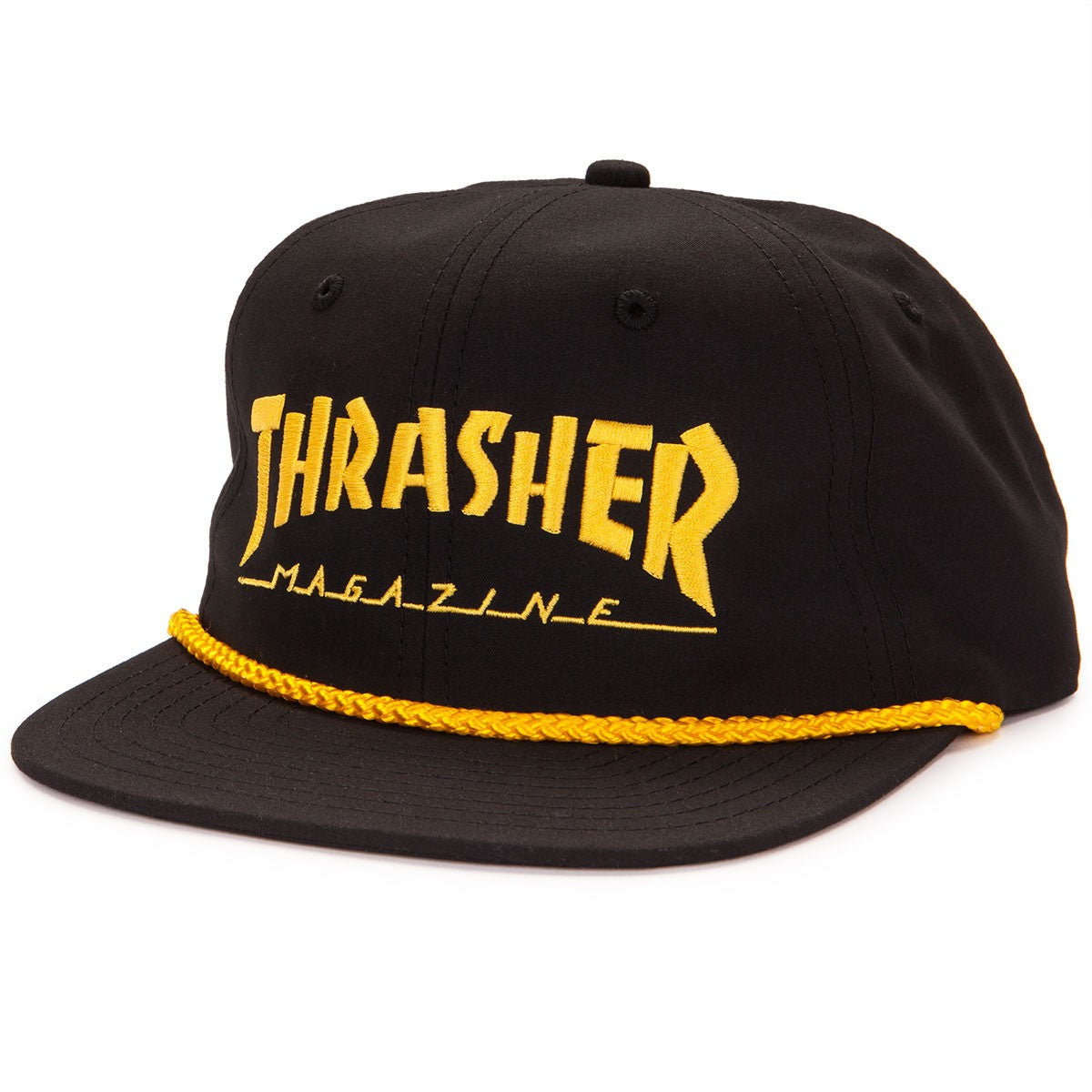 Thrasher - Gorro Snapback Logo Rope Black/Yellow - Lo Mejor De Thrasher - Solo Por $29990! Compra Ahora En Wallride Skateshop