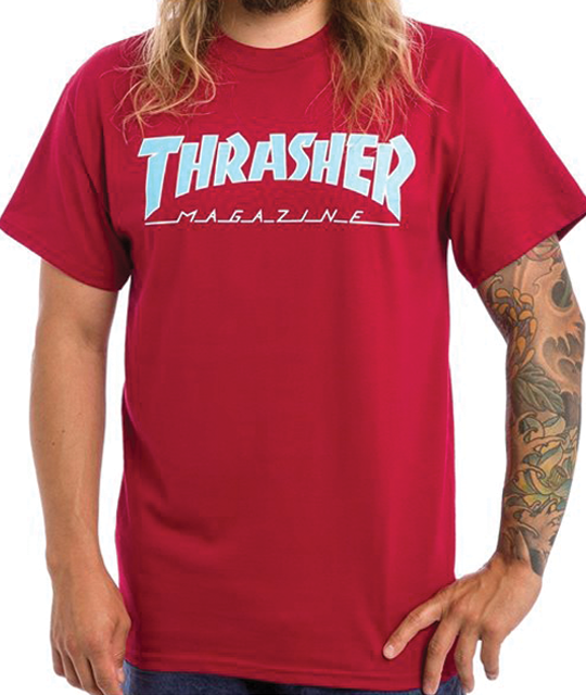 Thrasher - Polera Outlined Cardinal - Lo Mejor De Thrasher - Solo Por $24990! Compra Ahora En Wallride Skateshop