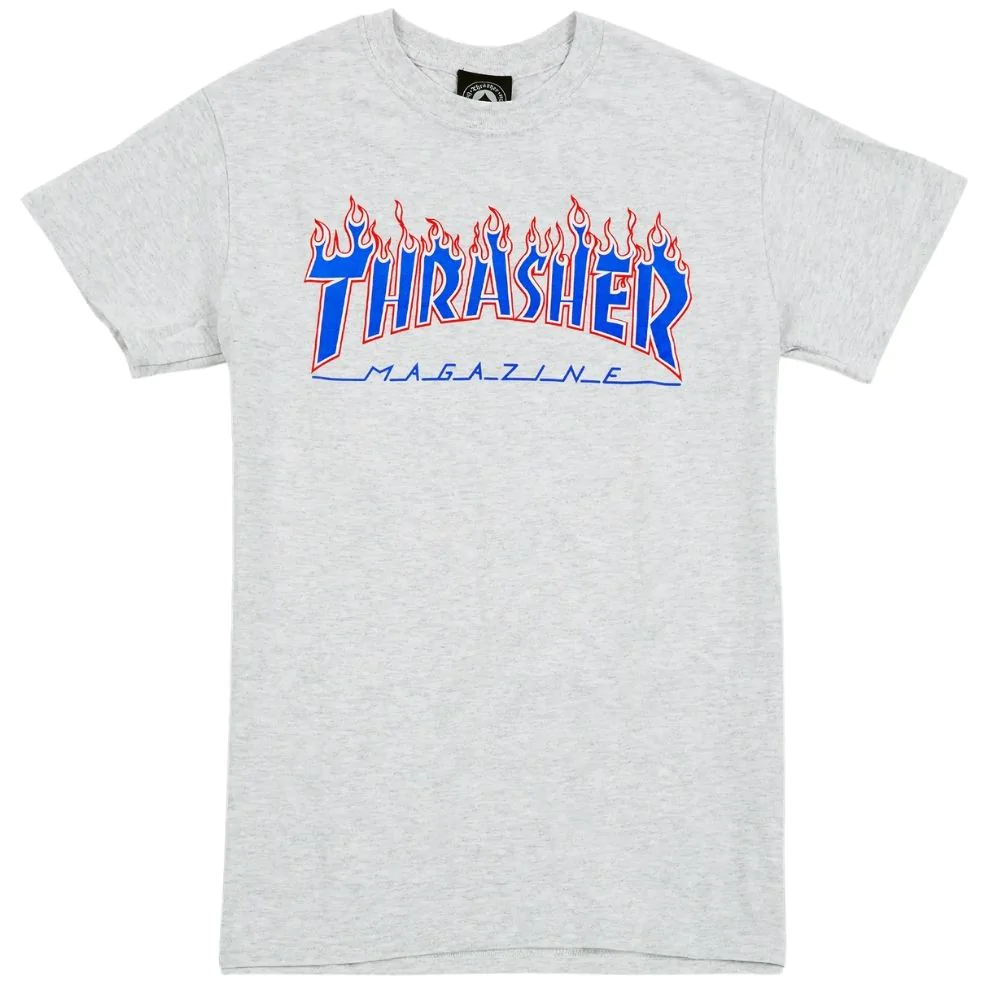 Sweat à capuche Thrasher Outlined Bleu - La Skateosphere