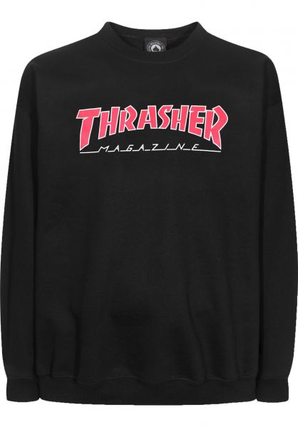 Thrasher - Poleron Polo Outlined Black/Red