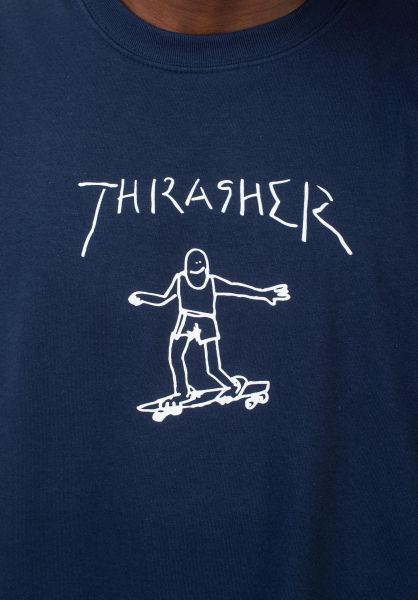 Thrasher - Polera Gonz Navy/White