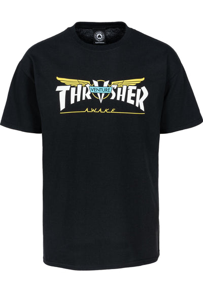 Thrasher - Polera Venture Collab Black