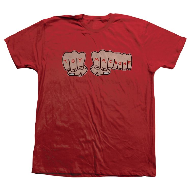 Toy Machine – Polera Fists Red – Wallride Skateshop