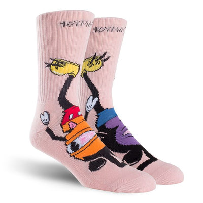 Toy Machine - Calcetines Mousketeer Pink SOCTM0040